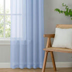 Sheer Curtains 78 Inches Long 2 Panels Set - Image 6