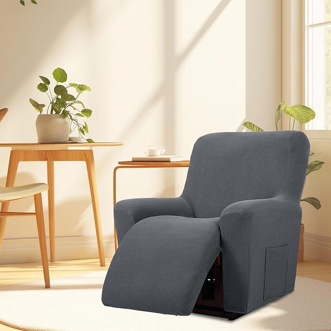 Cupuamon Recliner Chair Covers, Lazy Boy Recliner Covers Stretch Reclining - Image 7