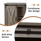 4 EVER WINNER 42" Farmhouse Coffee Bar, Buffet Cabinet - Image 6