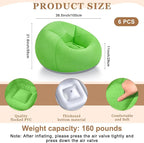 Realspring 6 9 12 Pcs Inflatable Bean Bag Chairs - Image 2