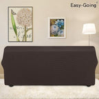 Easy-Going Stretch 4 Seater Oversized Sofa Couch Cover Chocolate | 1-Piece - Image 3
