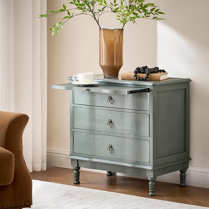 HULALA HOME Solid Wood End Table - Image 8