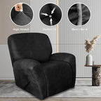 ANARACHON Leather Look Oversize Recliner Chair Covers, Thick 4 Pieces Recliner - Image 7