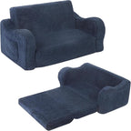 MOMCAYWEX Kids Sofa, 2-in-1 Flip-Out Foam Couch by MOMCAYWEX