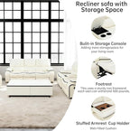 3-Piece Recliner Sofa Set, Adjustable Leather Recliner - Image 4