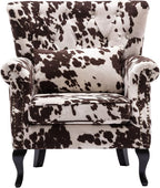 Mid Century Accent Chair Modern Button Tufted Armchair Wingback Club Chair by DMFurniture