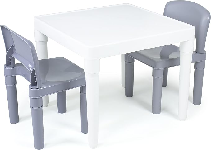 Humble Crew Kids Plastic Table and Chair Set, Toddler Activity Table by HumbleCrew