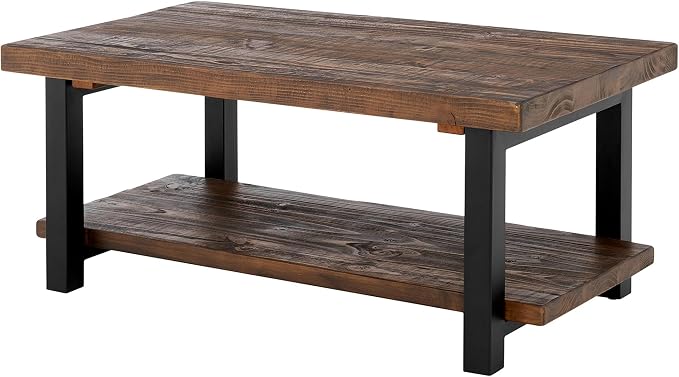 Alaterre Furniture Pomona Rustic Coffee Table - Image 10