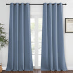 NICETOWN Blackout Stone Blue Curtains by NICETOWN