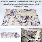 Real Luxurious Natural Marble Vanity Tray Genuine Marble/Stone Storage Tray - Image 3