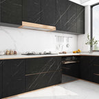 FunStick 36"x200" Black Marble Contact Paper Peel and Stick Countertop Paper - Image 3