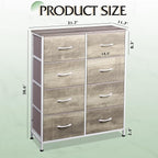 WLIVE Fabric Dresser for Bedroom, Tall Dresser - Image 3