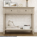 Merax Wood Sofa Table Console Table, Entryway Table Traditional Design by Merax