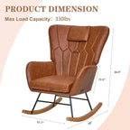 VECELO Rocking Chair Nursery - Image 2