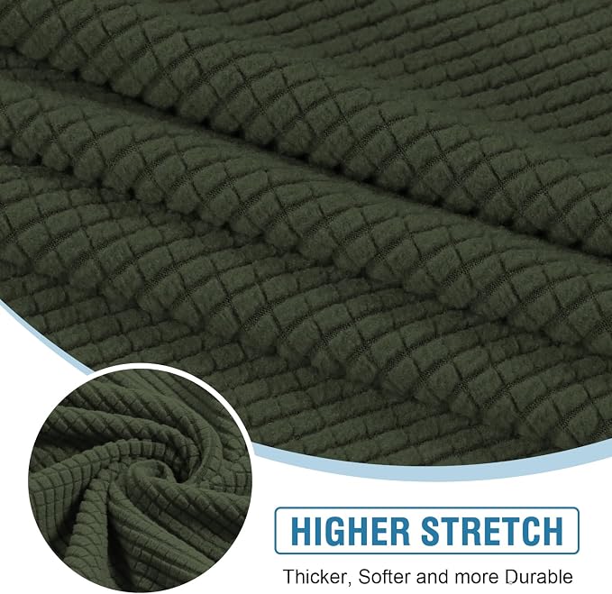 H.VERSAILTEX Sectional Couch Covers 1 Piece Chaise Slipcover L Shape Separate - Image 5