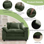 Oprisen Modular Sectional Sofa, Comfy Cloud Couch Sectional Sofa, Chenille Sofa - Image 6