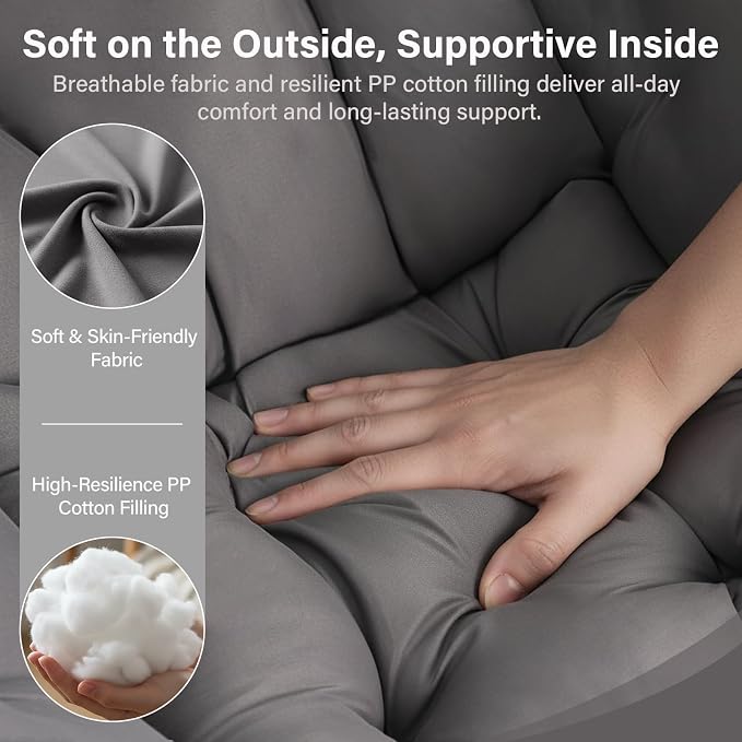 MBOOYOME Lazy Chair, Modern Accent Chair - Image 4