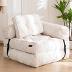 MAXYOYO Folding Sofa Bed, L-Shaped Convertible Sofa Foldable Sleeper Couch by MAXYOYO