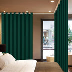 Yakamok Dark Green Room Darkening Curtains 84 inch Sliding Door Drapes | 1 - Image 3