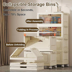 4-Tier Foldable Storage Cabinet - Image 4