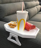 Xchouxer Sofa Arm Clip Table, Armrest Tray Table, Drinks/Remote Control/Snacks - Image 3