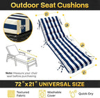 Folding Chaise Lounge Cushion Quick Dry - Image 2