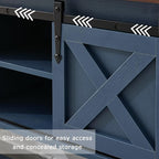 Blue Farmhouse Entryway Table, Rustic Hallway Table - Image 4