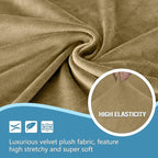 HDCAXKJ Corner Sectional Couch Covers Velvet Stretch L Shape Sofa Cover Soft - Image 3