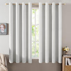 MIULEE 100% Blackout Linen Curtains by MIULEE