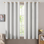 MIULEE 100% Blackout Linen Curtains by MIULEE