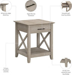 Bush Home End Table with Drawer, Nightstand with Storage, Living Room and - Image 6