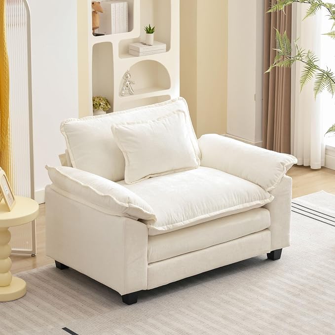 Oprisen Modular Sectional Sofa, Comfy Cloud Couch Sectional Sofa, Chenille Sofa by Oprisen
