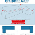 ZNSAYOTX Sectional Couch Covers, Stretch Jacquard Slipcovers - Image 7