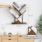 3-Tier Tree Book Shelves for Wall, Small Wall Mounted Shelves, Unique Hanging - Image 2