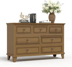IDEALHOUSE 7 Drawer Dresser, Large Wooden Storage Chest of Drawers - Image 8