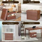 BelugaHelper Storage Ottoman Foot Rest Stool. Folding Ottoman - Image 5