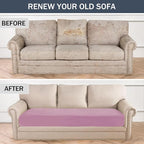 Stretch Cushion Cover, Soft Velvet Plush Cushion Slipcovers Loveseat Sofa - Image 6