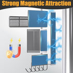 Magnetic Spice Rack for Refrigerator, 7 Pack 100% Metal Strong Magnet Shelves - Image 3