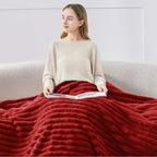 BEDELITE Ribbed Twin Blanket for Couch & Bed, Warm Yet Lightweight, Ribbed - Image 3