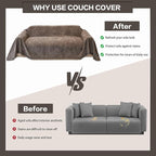 DREAMINGO Chenille Sofa Cover Washable Pet Couch Protector Cover Textured Couch - Image 5