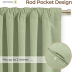 INOVADAY 100% Blackout Linen Curtains - Image 4