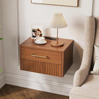 JOINICE Floating Nightstand Set of 2, Mid Century Modern Wall Mounted Bedside - Image 7