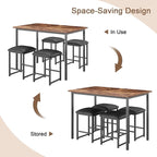 VECELO Kitchen Table and Chairs - Image 5