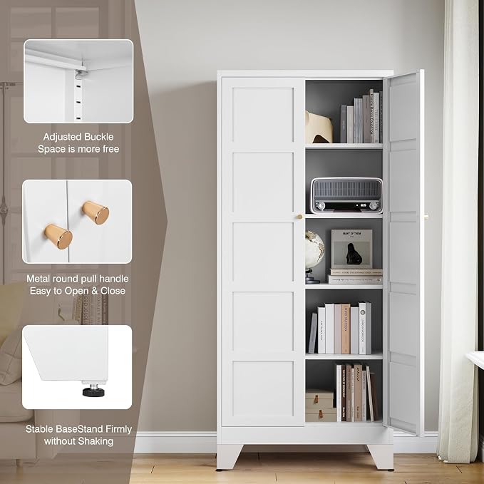 Yizosh Metal Storage Cabinet - Image 6