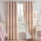 NICETOWN 100% Absolutely Blackout Linen Curtains by NICETOWN