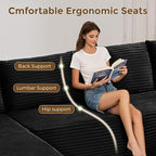 133" Oversized Cloud Boneless Sofa Couch - Image 5