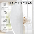 MYSKY HOME Natural French Door Curtains - Image 6