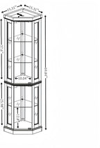 Glass Corner Display Cabinet - Image 2