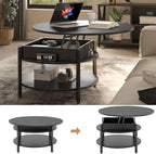 FABATO Round Lift Top Coffee Table - Image 7