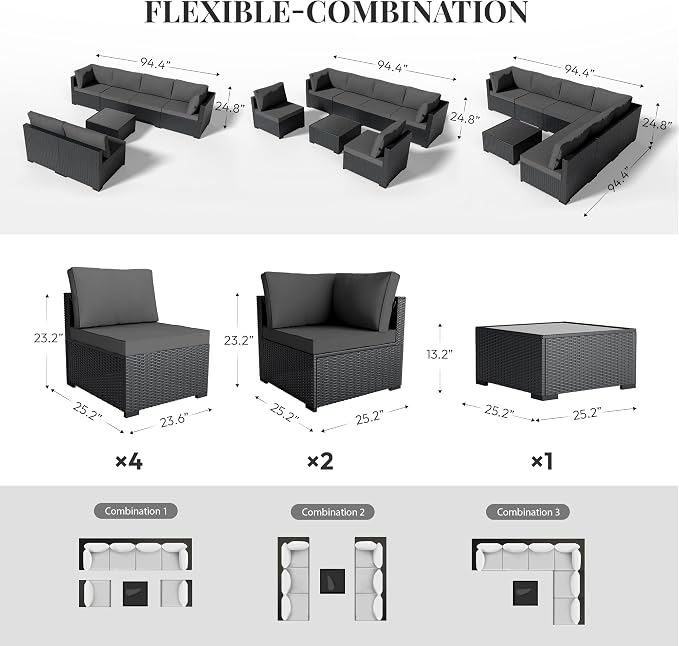 WWR Patio Furniture Set 7 Piece - Image 6